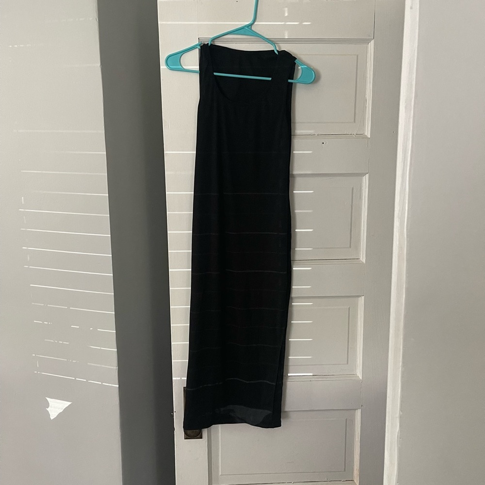 Basic black tank dress.
